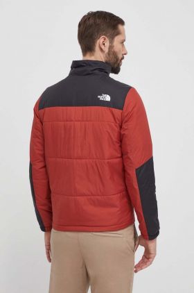 The North Face geaca GOSEI PUFFER barbati, culoarea rosu, de tranzitie, NF0A8795POJ1