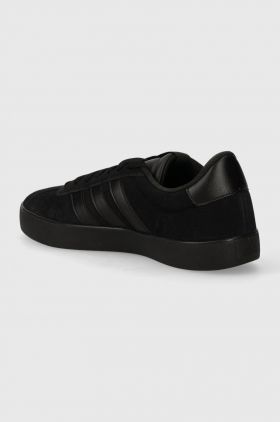 adidas sneakers din piele intoarsă COURT culoarea negru, ID9184