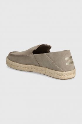 Toms espadrile din piele intoarsa Alonso Loafer Rope culoarea bej, 10020865