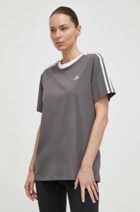 adidas tricou din bumbac femei, culoarea gri, IS1564