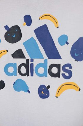 adidas set de bumbac pentru bebelusi culoarea alb