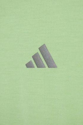 adidas tricou copii culoarea verde, neted