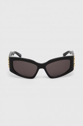 Balenciaga ochelari de soare femei, culoarea negru, BB0321S