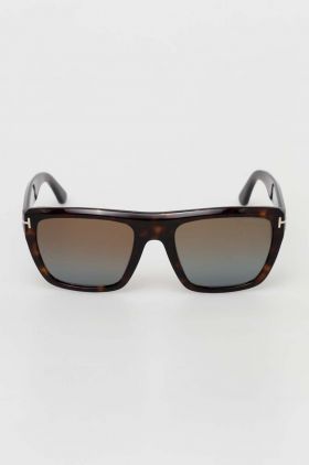 Tom Ford ochelari de soare barbati, culoarea maro, FT1077_5552F