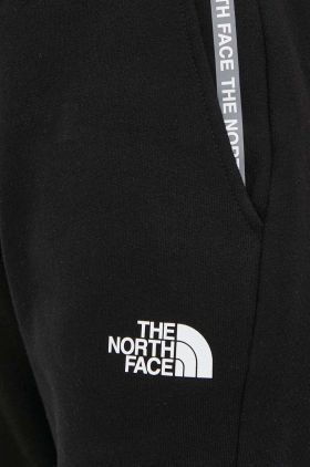 The North Face pantaloni de trening din bumbac culoarea negru, neted, NF0A87DMJK31