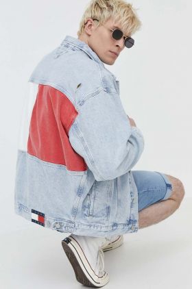 Tommy Jeans geacă din denim bărbați, de tranziție DM0DM18774