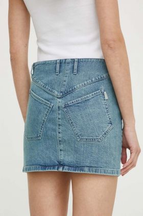 Remain fusta jeans mini, drept