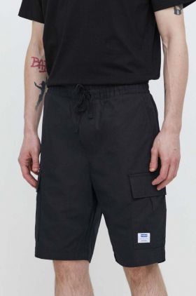 HUGO Blue pantaloni scurți din bumbac culoarea negru 50517924