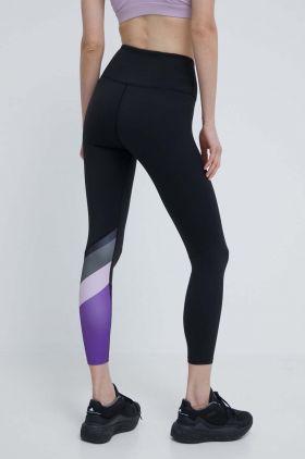 P.E Nation leggins de antrenament Pole Position culoarea negru, cu imprimeu