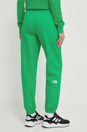 The North Face pantaloni de trening culoarea verde, neted, NF0A7ZJFPO81