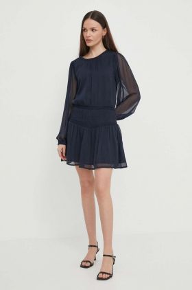 Pepe Jeans rochie culoarea albastru marin, mini, evazati