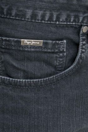 Pepe Jeans pantaloni scurti jeans barbati, culoarea gri