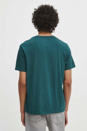 Medicine tricou din bumbac barbati, culoarea verde, cu imprimeu