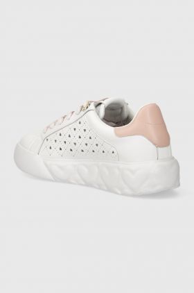 Love Moschino sneakers din piele culoarea alb, JA15584G0IIA110B