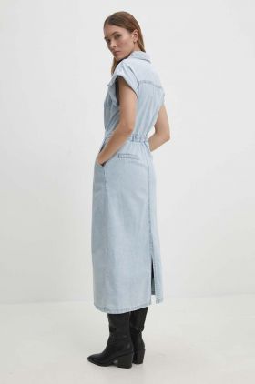 Answear Lab rochie jeans maxi, drept