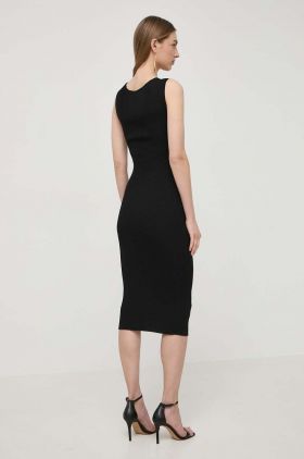 Silvian Heach rochie culoarea negru, midi, mulata