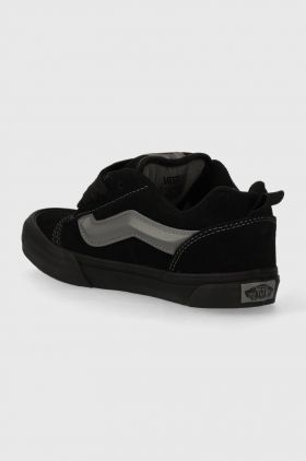 Vans adidasi de piele intoarsa pentru copii Knu Skool culoarea negru