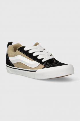 Vans tenisi din piele intoarsa Knu Skool culoarea verde