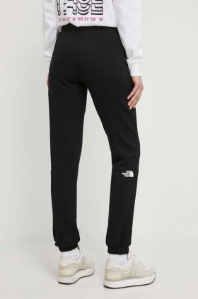 The North Face pantaloni de trening din bumbac culoarea negru, neted, NF0A87E4JK31