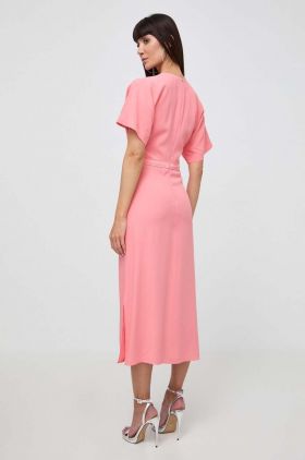 BOSS rochie culoarea roz, maxi, oversize, 50512822