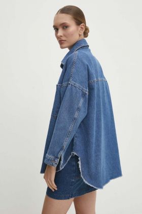 Answear Lab geaca jeans femei, de tranzitie, oversize