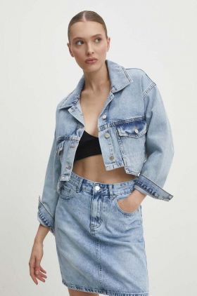 Answear Lab geaca jeans femei, de tranzitie, oversize