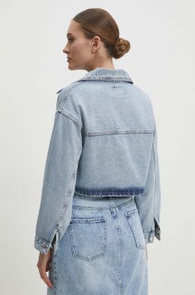 Answear Lab geaca jeans femei, de tranzitie, oversize