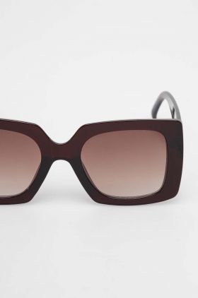 Answear Lab ochelari de soare femei, culoarea bordo