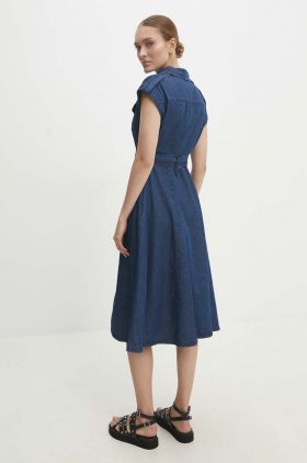 Answear Lab rochie jeans maxi, evazati