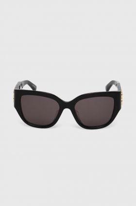 Balenciaga ochelari de soare femei, culoarea negru, BB0323SK