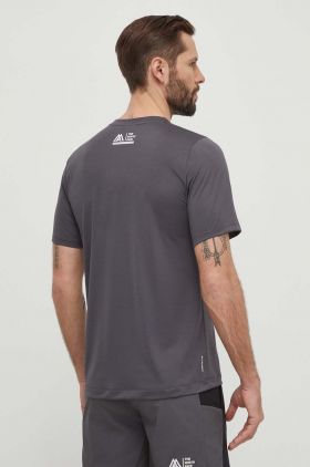 The North Face tricou sport Mountain Athletics culoarea gri, cu imprimeu, NF0A87JKXI11