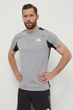 The North Face tricou sport Mountain Athletics Lab culoarea gri, modelator, NF0A87CGRID1