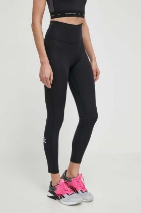 The North Face leggins sport Mountain Athletics femei, culoarea negru, cu imprimeu, NF0A87G1JK31