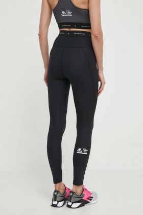 The North Face leggins sport Mountain Athletics femei, culoarea negru, cu imprimeu, NF0A87G1JK31