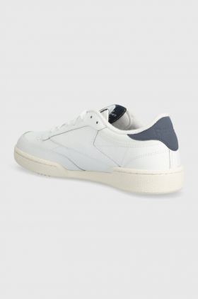 Reebok Classic sneakers din piele Club C 85 culoarea alb, 100074163