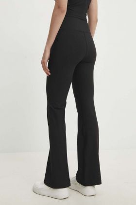 Answear Lab pantaloni femei, culoarea negru, evazati, high waist