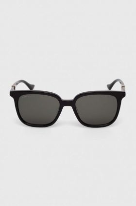 Gucci ochelari de soare barbati, culoarea negru, GG1493S