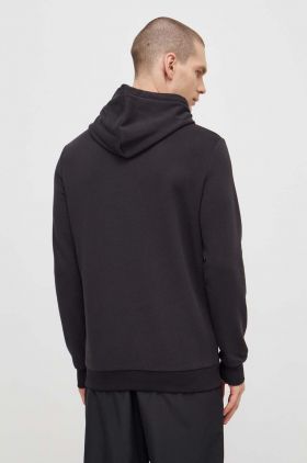 Puma bluză bărbați, culoarea negru, cu glugă, imprimeu, 678978