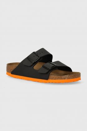 Birkenstock slapi copii Arizona Kids BF Desert culoarea negru