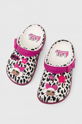 Crocs slapi copii LOL SURPRISE DIVA CLASSIC CLOG culoarea roz