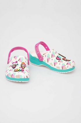 Crocs papuci LOL SURPRISE BFF CLASSIC CLOG culoarea turcoaz