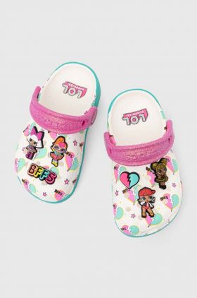 Crocs slapi copii LOL SURPRISE BFF CLASSIC CLOG culoarea turcoaz