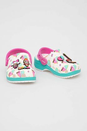 Crocs slapi copii LOL SURPRISE BFF CLASSIC CLOG culoarea turcoaz