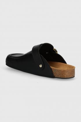 Alohas slapi de piele Jood femei, culoarea negru, S100346.03