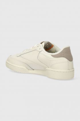 Reebok Classic sneakers din piele Club C 85 culoarea bej, 100074162