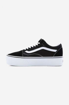 Vans sneakers Old Skool Stackform culoarea negru VN0A7Q5M6BT-black