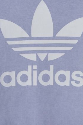 adidas Originals bluza copii culoarea violet, cu imprimeu