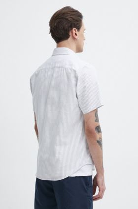 Abercrombie & Fitch camasa barbati, culoarea gri, cu guler button-down, regular