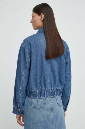 Levi's geaca jeans femei, culoarea albastru marin, de tranzitie