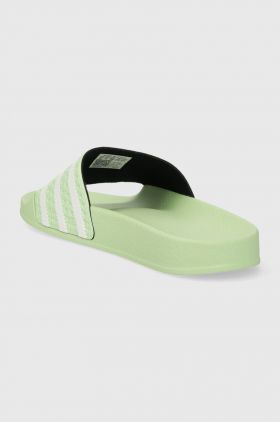 adidas Originals papuci Adilette femei, culoarea verde, IE3048